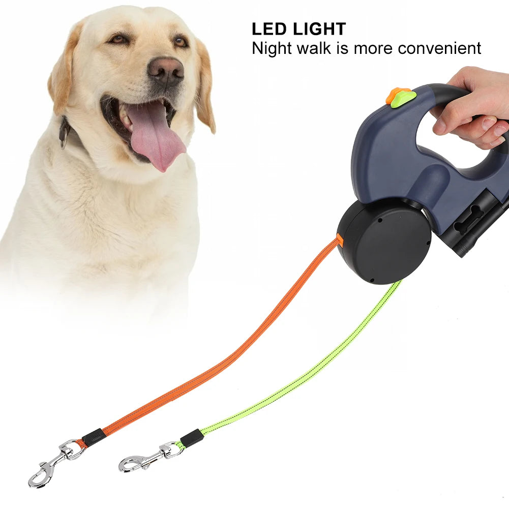 Dual-retractable Dog Leash