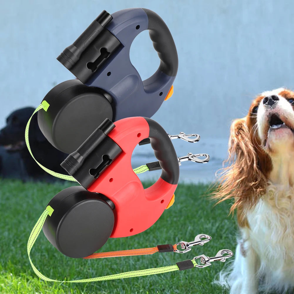 Dual-retractable Dog Leash