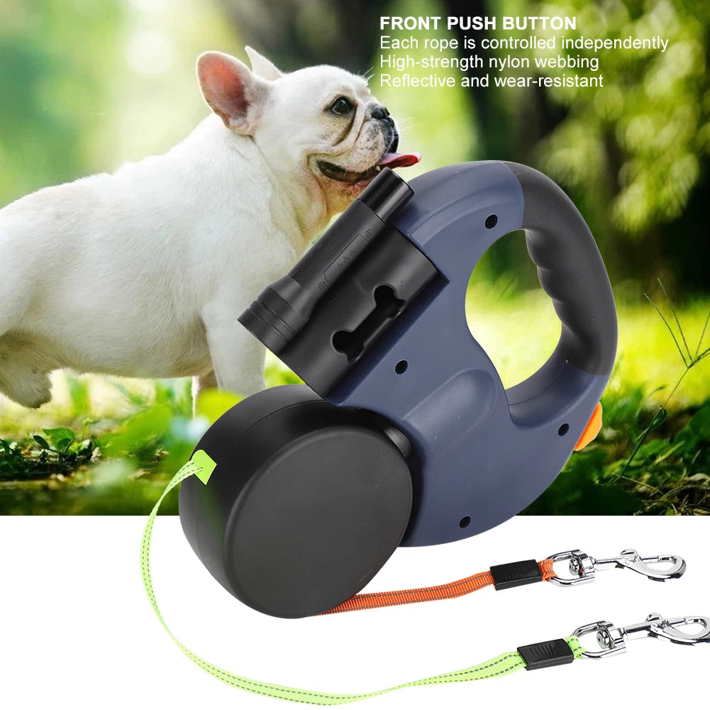 Dual-retractable Dog Leash