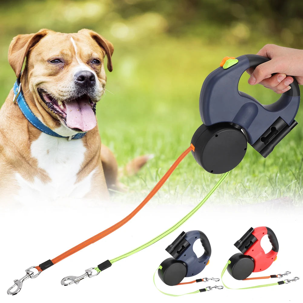 Dual-retractable Dog Leash