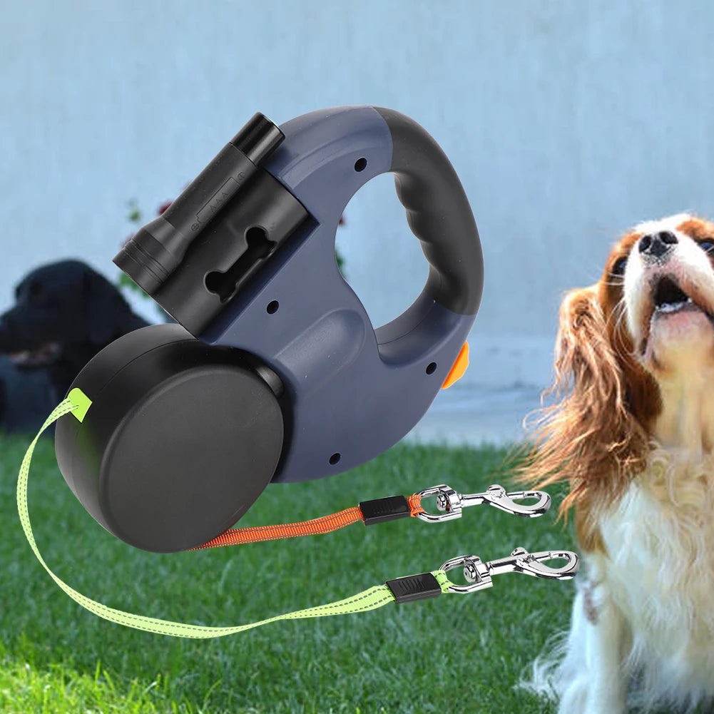 Dual-retractable Dog Leash